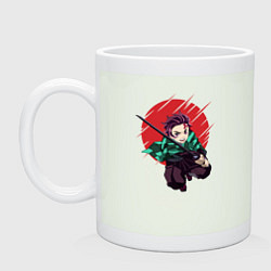 Кружка керамическая KIMETSU NO YAIBA, цвет: фосфор