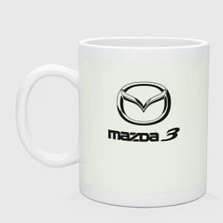 Кружка керамическая MAZDA 3 Black, цвет: фосфор