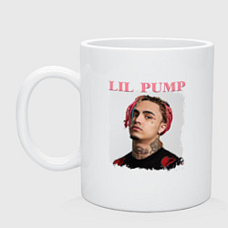 Кружка керамическая LIL PUMP, цвет: белый