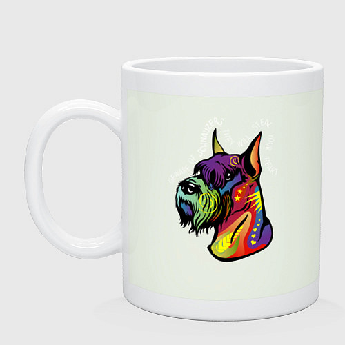 Кружка Берегись шнауцеров! / Фосфор – фото 1