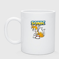 Кружка керамическая Sonic, цвет: белый