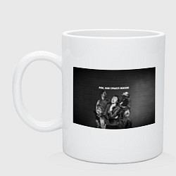 Кружка керамическая Рок, как смысл жизни, цвет: белый