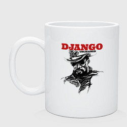 Кружка керамическая Django, цвет: белый