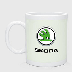 Кружка керамическая SKODA, цвет: фосфор
