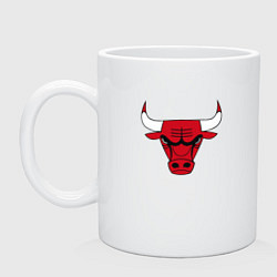 Кружка керамическая CHICAGO BULLS, цвет: белый