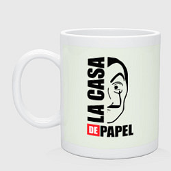 Кружка керамическая La Casa de Papel, цвет: фосфор