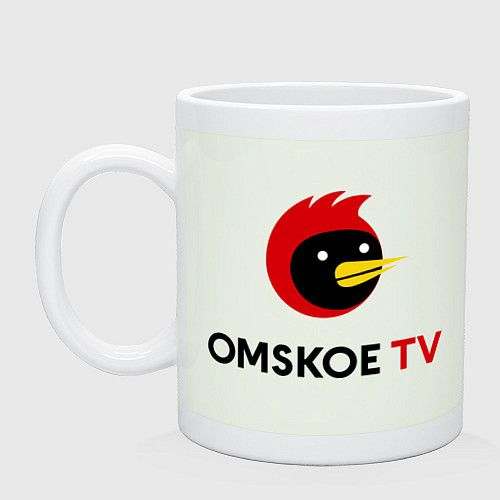 Кружка Omskoe TV logo / Фосфор – фото 1