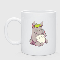 Кружка керамическая Little Totoro, цвет: белый
