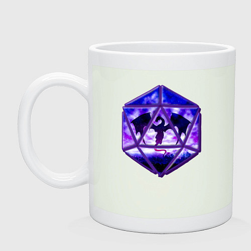 Кружка DnD, d20, Dragon, Дракон, ДнД / Фосфор – фото 1