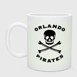 Кружка керамическая Orlando pirates Орландо Пираты, цвет: фосфор