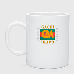 Кружка керамическая GachiGucci, цвет: белый