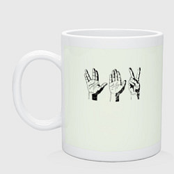 Кружка керамическая Вулканский салют Z, цвет: фосфор