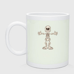 Кружка керамическая Хеллоуин, цвет: фосфор