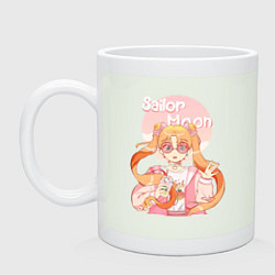 Кружка керамическая Sailor Moon Coffee, цвет: фосфор