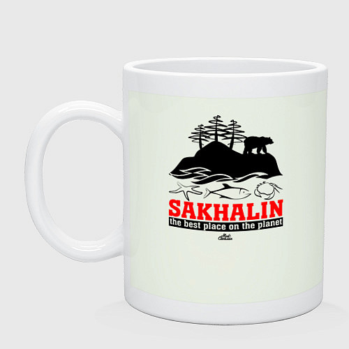 Кружка Сахалин - лучшее место планеты / Фосфор – фото 1