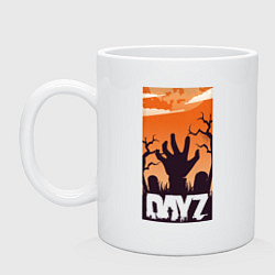 Кружка керамическая DAYZ ДЕЙЗИ Z, цвет: белый