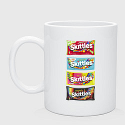 Кружка керамическая Skittles Разнообразие, цвет: белый