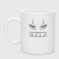 Кружка керамическая Сенку Доктор Стоун Химия, цвет: белый