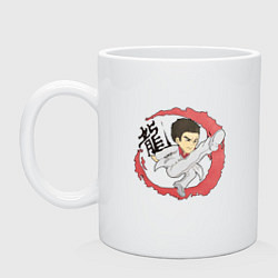 Кружка керамическая Удар Казумо, цвет: белый
