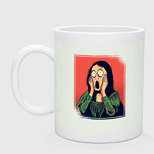 Кружка Мона Лиза Крик Мунка пародия / Фосфор – фото 1