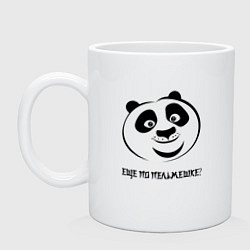 Кружка керамическая ПАНДА ПО, цвет: белый