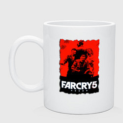 Кружка керамическая FARCRY ФАРКРАЙ, цвет: белый