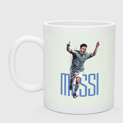 Кружка Lionel Messi Barcelona Argentina Striker! / Фосфор – фото 1