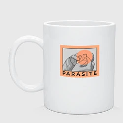 Кружка керамическая Parasite, цвет: белый