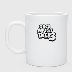 Кружка керамическая OMD!3 Black, цвет: белый