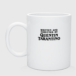 Кружка керамическая Quentin Tarantino, цвет: белый