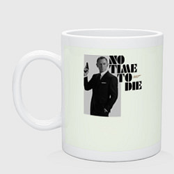 Кружка керамическая Не время умирать No Time To D, цвет: фосфор