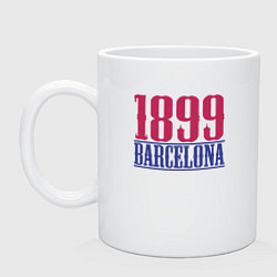 Кружка керамическая 1899 Barcelona, цвет: белый