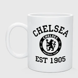Кружка керамическая Chelsea 1905, цвет: белый
