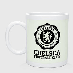 Кружка керамическая Chelsea FC: Emblem, цвет: фосфор