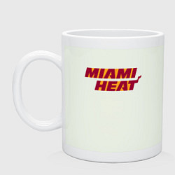 Кружка керамическая NBA - Miami Heat, цвет: фосфор