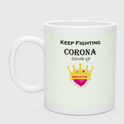 Кружка керамическая Fighting Corona, цвет: фосфор