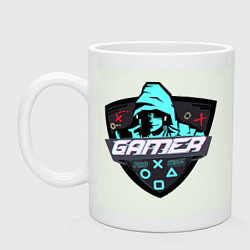 Кружка керамическая GAMER ГЕЙМЕР, цвет: фосфор