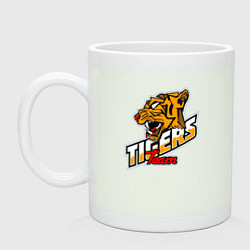 Кружка керамическая Team Tigers, цвет: фосфор