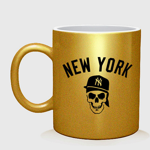 Кружка New York Gangsta / Золотой – фото 1
