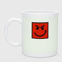 Кружка керамическая BON JOVI HAVE A NICE DAY SMILE LOGO, цвет: фосфор