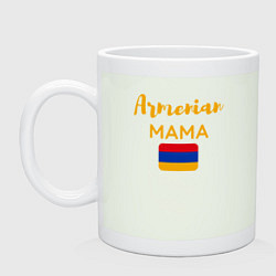Кружка керамическая Армянская Мама, цвет: фосфор