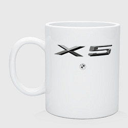 Кружка керамическая BMW X5, цвет: белый