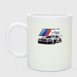Кружка керамическая BMW Motorsport Racing Team, цвет: фосфор