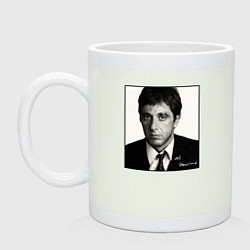 Кружка керамическая Аль Пачино Al Pacino, цвет: фосфор
