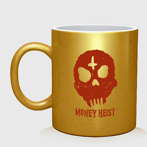 Кружка Money Heist Skull / Золотой – фото 1