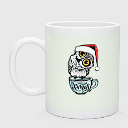 Кружка керамическая X-mas Owl, цвет: фосфор