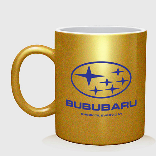 Кружка Subaru Bububaru / Золотой – фото 1