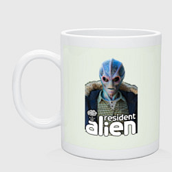 Кружка керамическая Resident alien, цвет: фосфор
