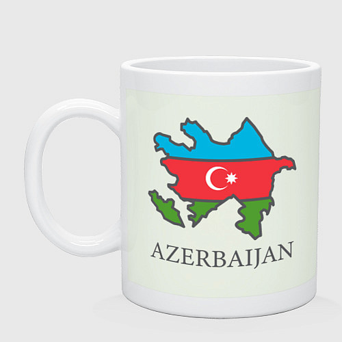 Кружка Map Azerbaijan / Фосфор – фото 1