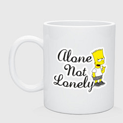 Кружка Alone not lonely Барт